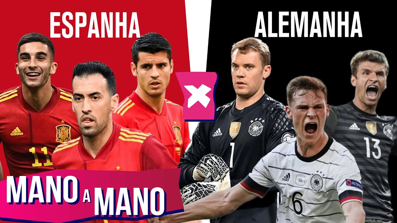 CLIMA DE COPA! ESPANHA X ALEMANHA: QUEM É MELHOR? - MANO A MANO DO GRUPO 