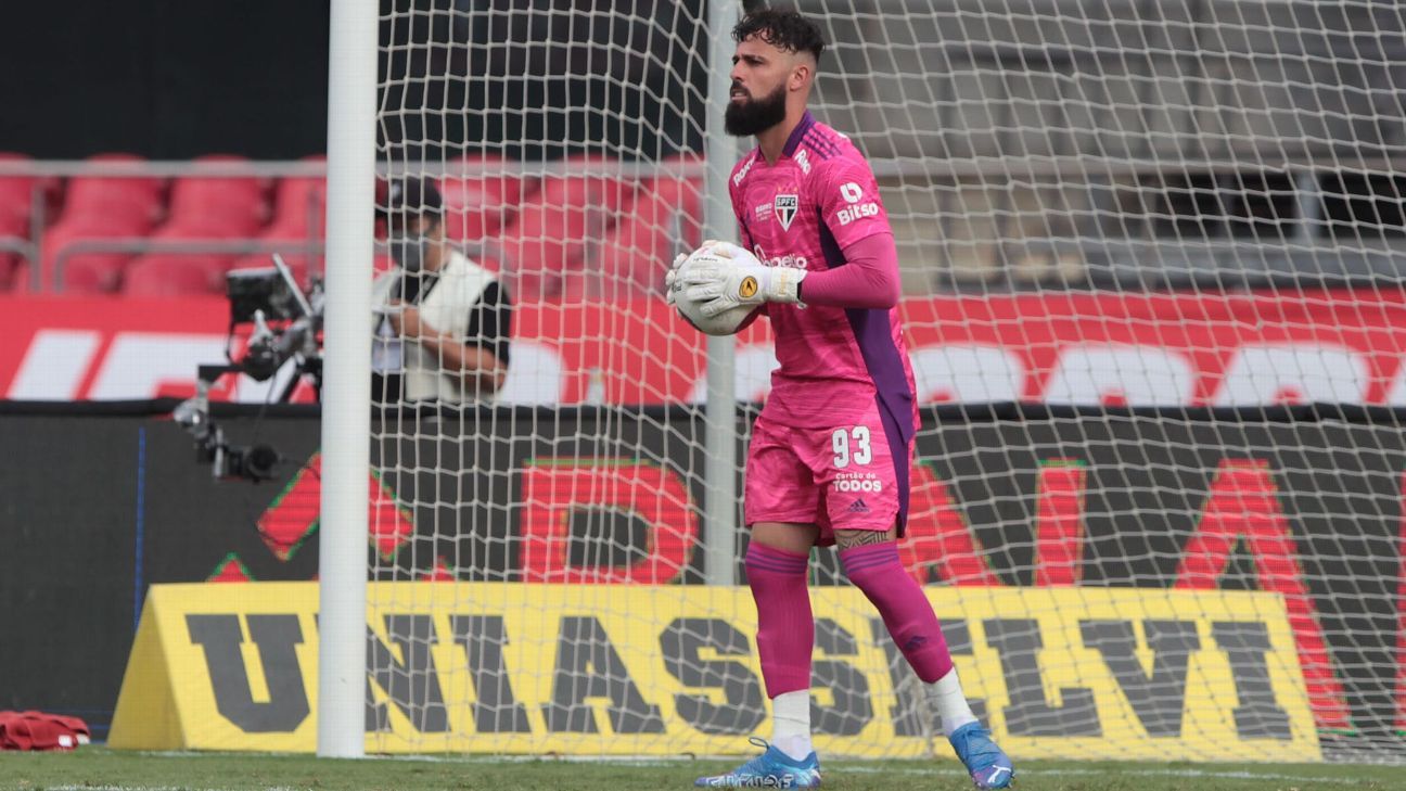 São Paulo: após falha grotesca, Jandrei faz post nas redes sociais e manda recado à torcida - ESPN.com.br